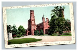 Vintage 1907 Postcard Smithsonian Institution Building & Grounds Washington DC