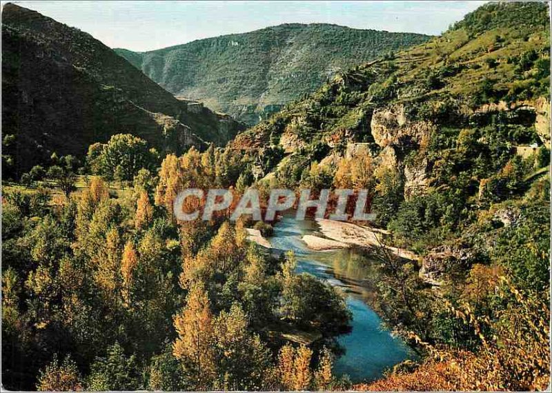 Postcard Modern Traveling the Tarn Gorges Autumn colors in the Gorges