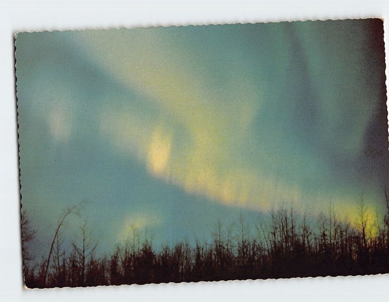 Postcard Aurora Borealis, Alaska