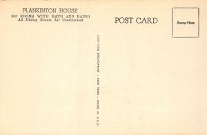 Milwaukee Wisconsin 1930-40s Postcard Plankinton House