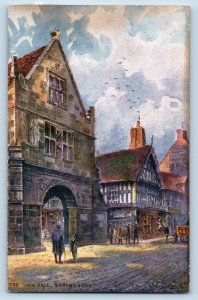 Shrewsbury Shropshire England Postcard The Town Hall c1910 Oilette Tuck Art