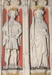 King Stephen & Henry 2nd II at York Minster Statue Postcard