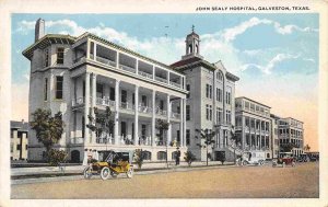 John Sealy Hospital & Ambulance Galveston Texas 1920c postcard