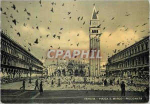 Modern Postcard Piazza Venezia Marco S Piccionata St. Mark's Square and volee...