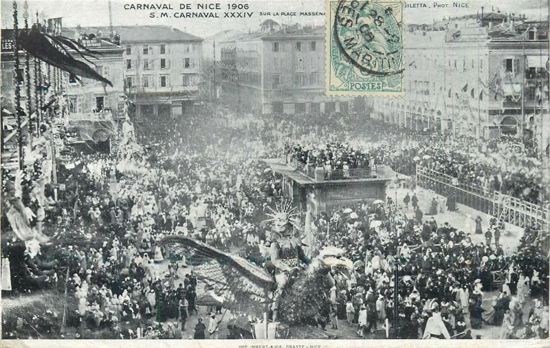 France old Postcard Carnaval de Nice 1906