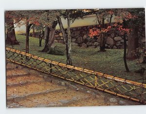 Postcard Ryoanji-Gake Fence Ryoan-ji Temple Kyoto Japan
