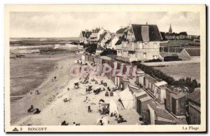 Old Postcard Roscoff The Beach