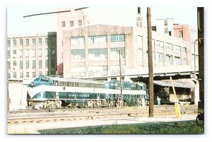 The Georgia Railroad FP-7 & GP-7 Atlanta Georgia Postcard Railroad Train