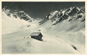 Mountaineering Austria Ulmer Hutte cottage refuge 1913