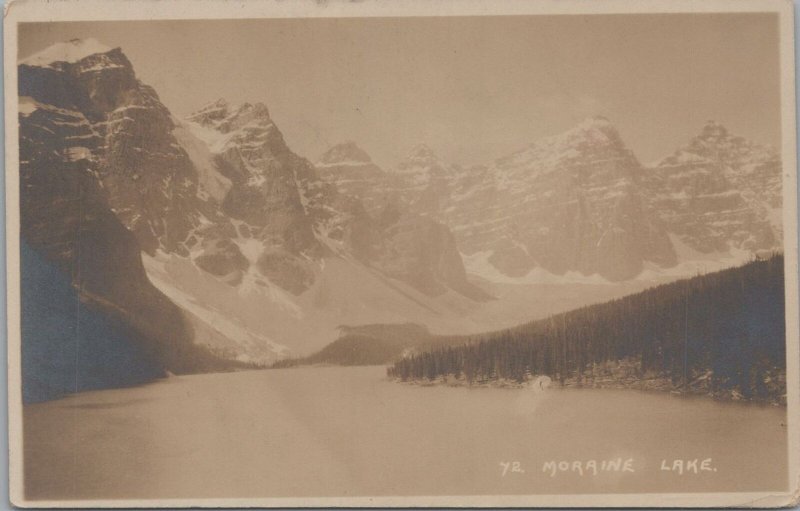 RPPC Postcard Moraine Lake Alberta Canada