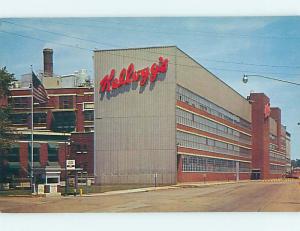 Unused 1950's KELLOGG'S CEREAL FACTORY Battle Creek Michigan MI Q7943