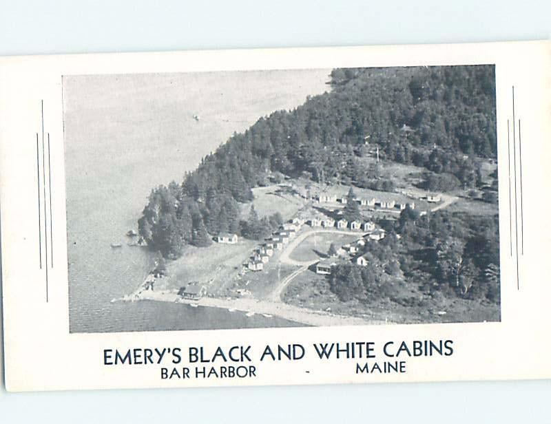 1940 S Emery S Cabins Motel Bar Harbor Maine Me C4161 Hippostcard