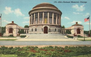 Vintage Postcard Elk's National Memorial Magnificent Building Chicago Illinois