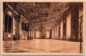 VINTAGE POSTCARD INTERIOR OF THE CASTLE AT FREDERKSBORG DENMARK