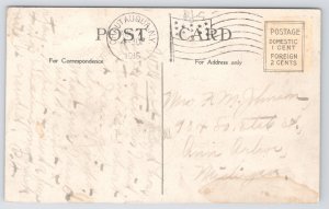 Niagara Falls New York~Bridge from Goat Isle to 3 Sisters Islands~c1910 Postcard