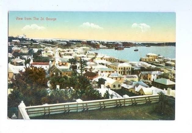 LP58     Antilles, Bermuda, Postcard, View from the St. 