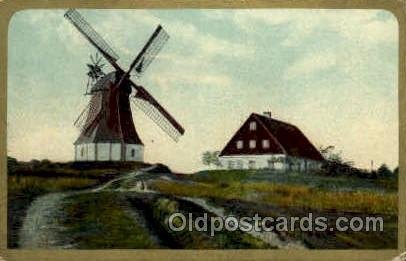 Windmill 1909 some corner wear, postal used 1909