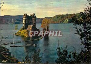 Modern Postcard The castle of Val Gorges Dordogne Together feudal flanked fiv...