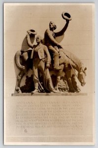 RPPC Orson Pratt And Erastus Snow This Is The Place Monument Utah Postcard U29