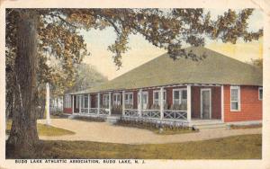 Budd Lake New Jersey Athletic Association Street View Antique Postcard K93106