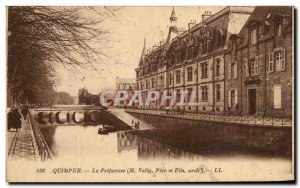 Old Postcard Quimper La Prefecture