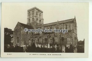 cu2044 - St. Mary's Church and Cemetery, in New Shoreham - Postcard