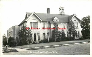 MI, White Cloud, Michigan, RPPC, High School Building, Exterior View, Photo