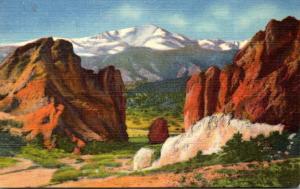 Colorado Pikes Peak and Gateway Of The Garden Of The Gods Curteich