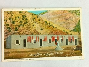 Vintage Postcard A Mexican Home New Mexico