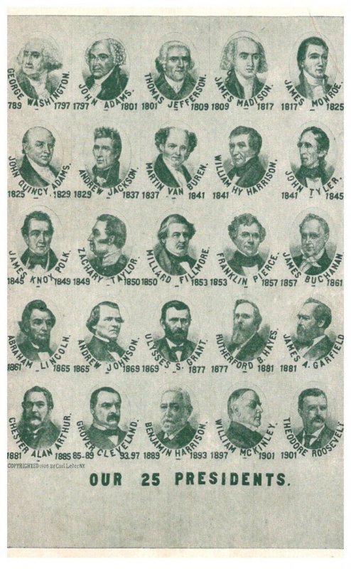 Our 25  Presidents