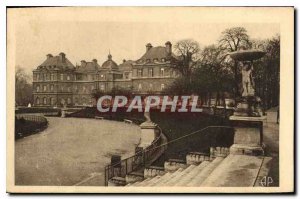 Postcard Old Paris Luxembourg Gardens and Senal