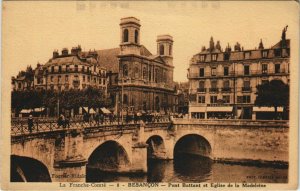 CPA Besancon Pont Battant et Eglise de la Madeleine FRANCE (1098586)