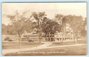 RPPC  SOUTH POLAND, Maine ME ~ Mansion House POLAND SPRINGS c1920s  Postcard