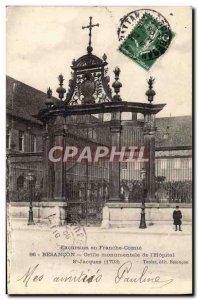 Old Postcard Besancon Grid Monumental De L & # 39Hopital St Jacques