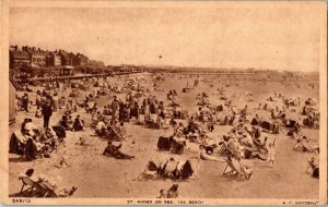 St. Annes on Sea Beach Sas/13 A.F. Sergeant WOb Cancel Lytham Postcard Antique 