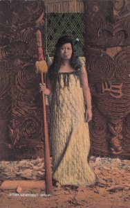 A Rangatira Maori Woman Glamour New Zealand Old Postcard