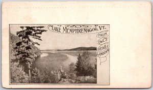 1905 Lake Memphremagog Vermont VT From Owl's Head Landing Posted Postcard