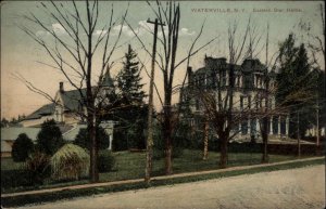 Waterville New York NY Eastern Star Home Masons Masonic c1910 Postcard