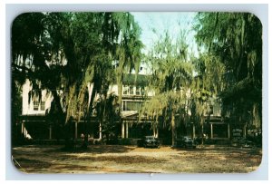 Vintage The Colonial Hotel White Springs Flordia Postcard P158E