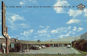 Salinas Calif. El Llano Motel postcard aj174
