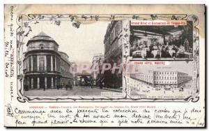 Postcard Old Theater Bordeaux Rue Montesquieu french restaurant Chapon