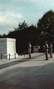 Postcard The Tomb Of Unknown Soldier Marble Amphitheater Arlington Virginia VA