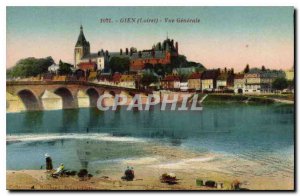 Old Postcard Gien Loiret general view