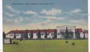 Military Main Entrance Station Hospital Camp Croft South Carolina