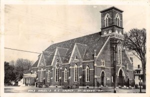 J50/ ST Albans Vermont RPPC Postcard c40s Holy Angel's Catholic Church 189