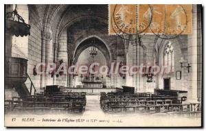 Postcard From Old Blere Interior I'Eglise