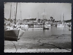 Isle of Wight YARMOUTH HARBOUR c1960s RP Postcard by Frith