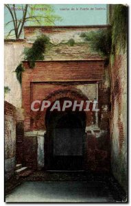 Postcard Old Granada Alhambra Interior of the Puerta de Justicia