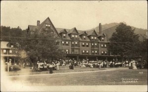 Lake George New York NY Hotel Convention Delegates Real Photo Postcard c1910