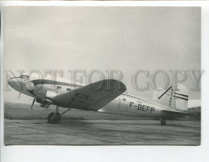 458749 plane airline Autrex DC-3 F-BEFP advertising Old postcard